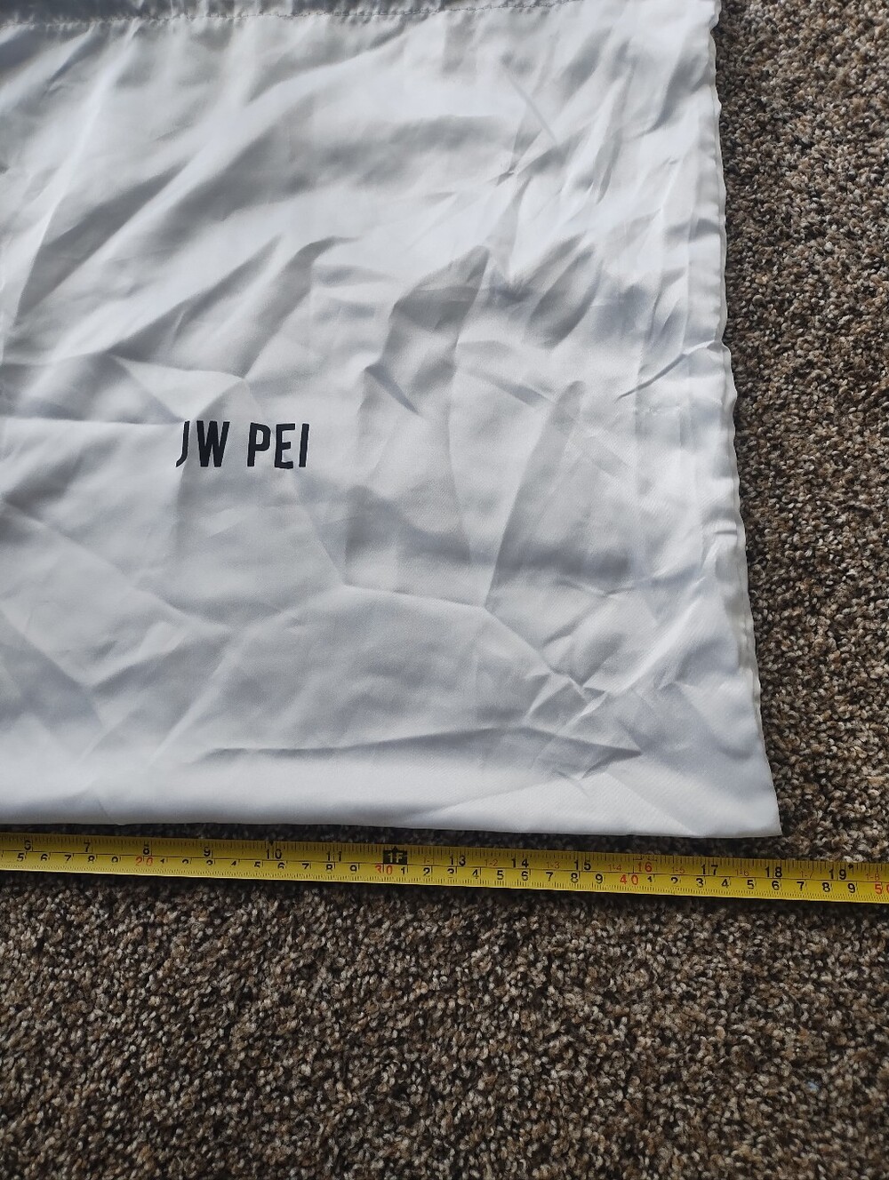 JW PEI White Drawstring Dust Bag - Picture 4 of 5